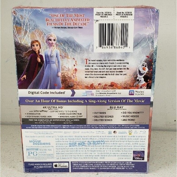 Frozen 2 II 4K UHD + Blu-ray Disc + Digital + Slip Cover Target Exclusive - Picture 14 of 15